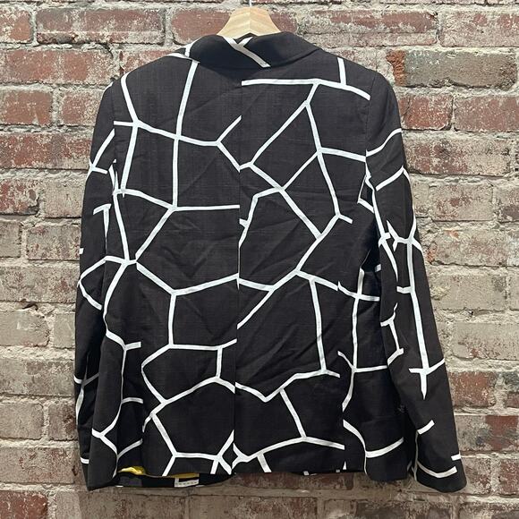 ESCADA Runway Mocha Pattern Blazer Jacket Size 44 OR US Size Large - Picture 4 of 4